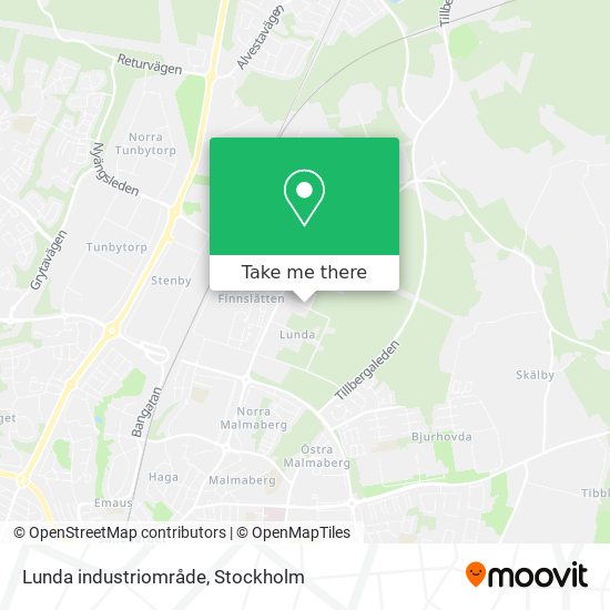 Lunda industriområde map