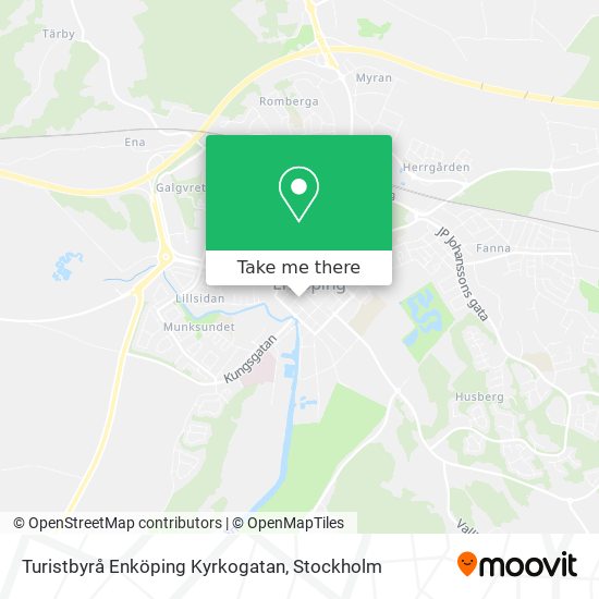 Turistbyrå Enköping Kyrkogatan map