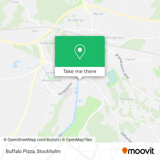 Buffalo Pizza map