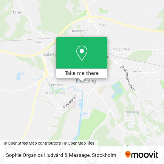 Sophie Organics Hudvård & Massage map