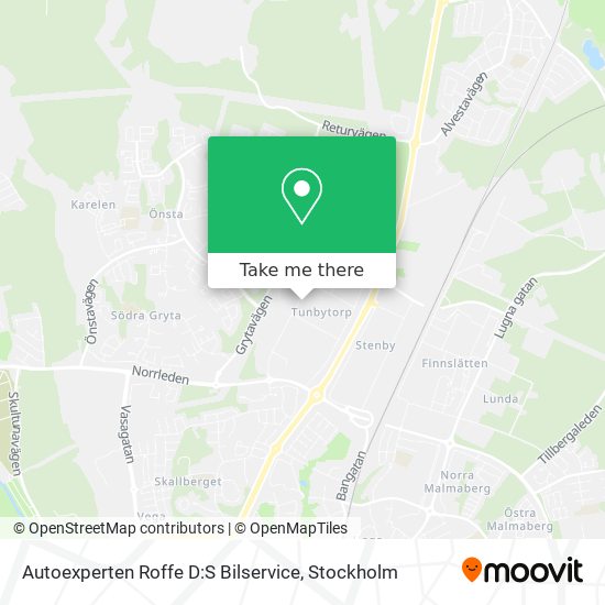 Autoexperten Roffe D:S Bilservice map