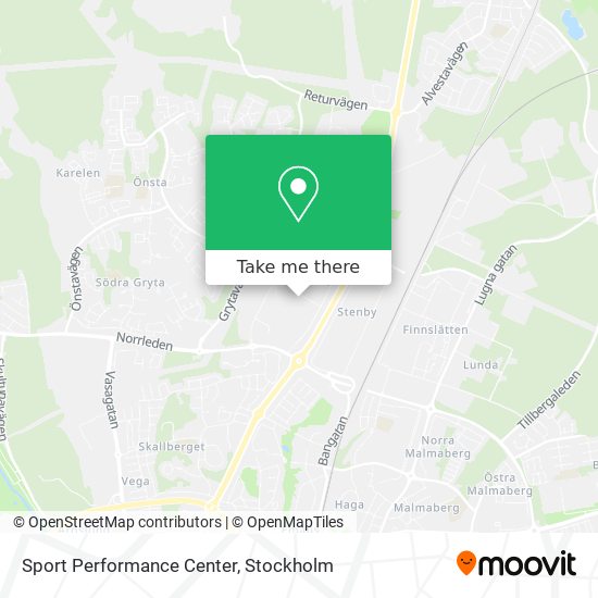 Sport Performance Center map
