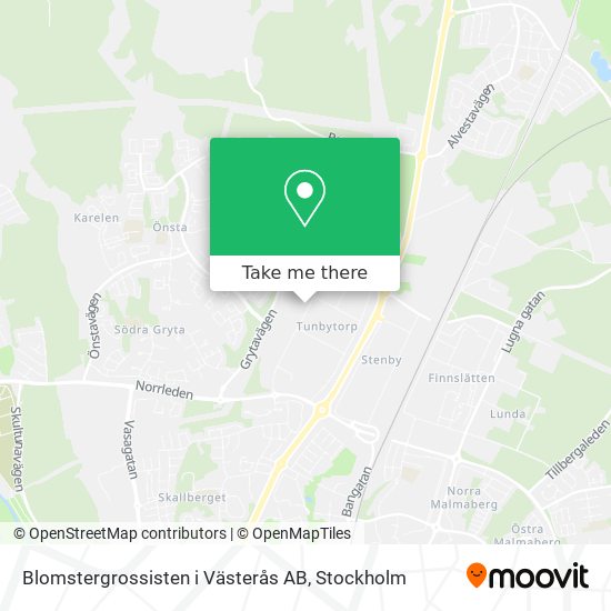 Blomstergrossisten i Västerås AB map