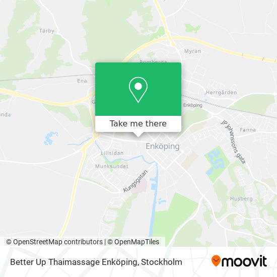 Better Up Thaimassage Enköping map