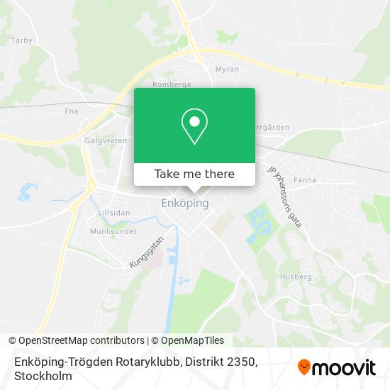 Enköping-Trögden Rotaryklubb, Distrikt 2350 map