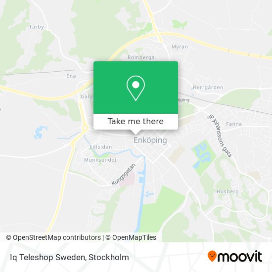 Iq Teleshop Sweden map