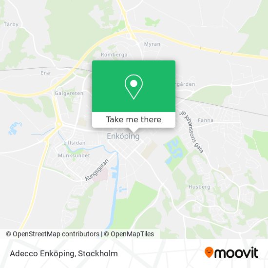 Adecco Enköping map