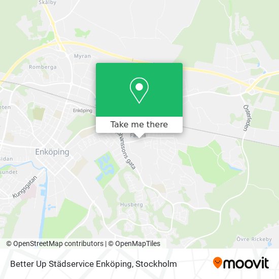 Better Up Städservice Enköping map