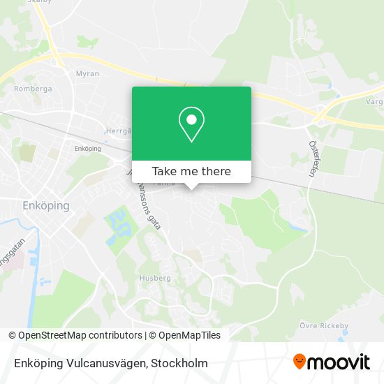 Enköping Vulcanusvägen map