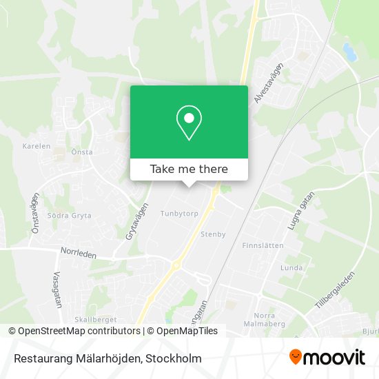 Restaurang Mälarhöjden map