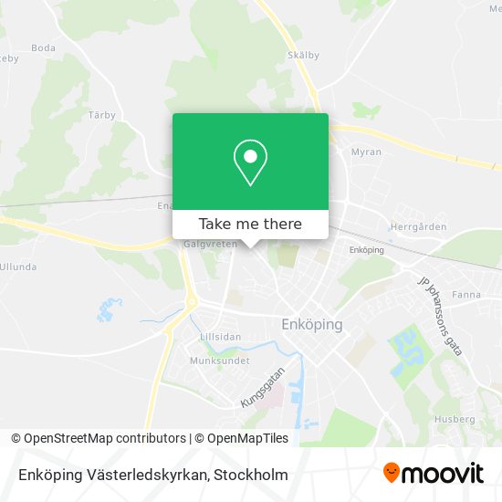 Enköping Västerledskyrkan map