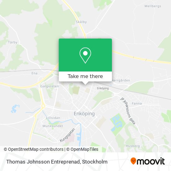 Thomas Johnsson Entreprenad map