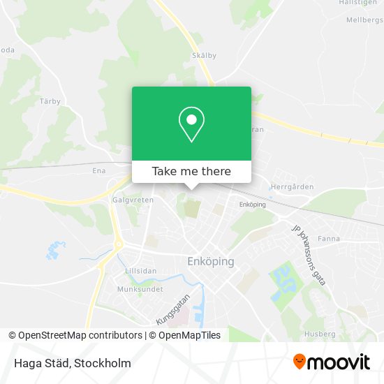 Haga Städ map