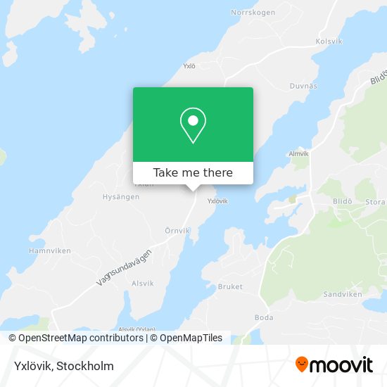 Yxlövik map