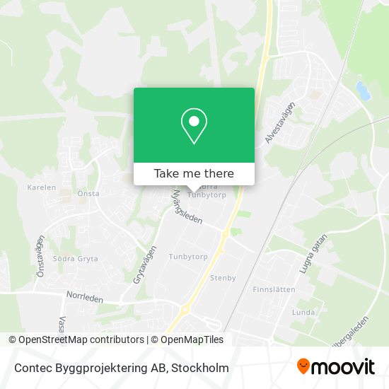 Contec Byggprojektering AB map