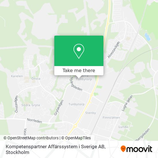 Kompetenspartner Affärssystem i Sverige AB map