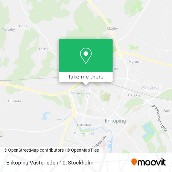 Enköping Västerleden 10 map