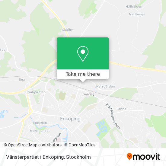 Vänsterpartiet i Enköping map