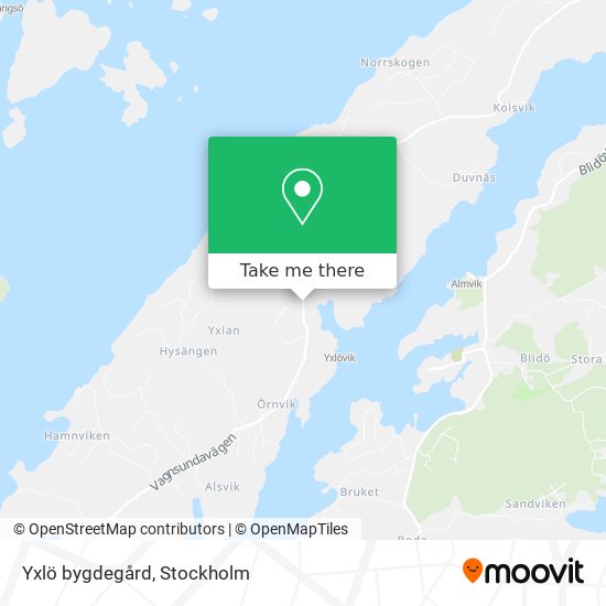 Yxlö bygdegård map