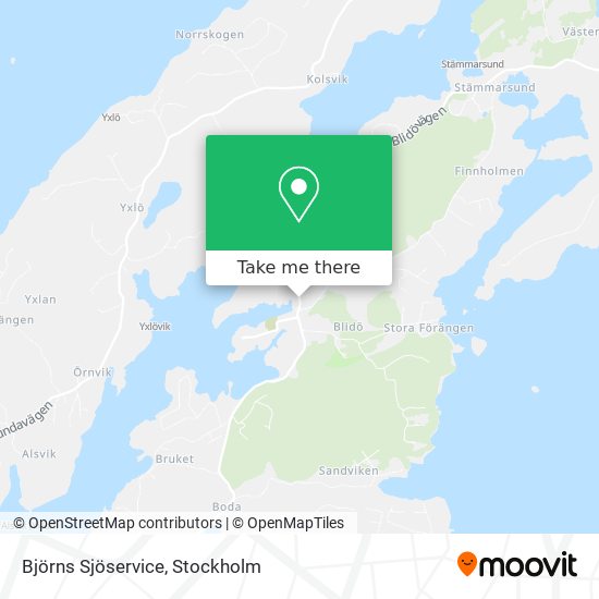 Björns Sjöservice map