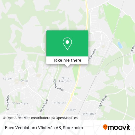 Ebes Ventilation i Västerås AB map