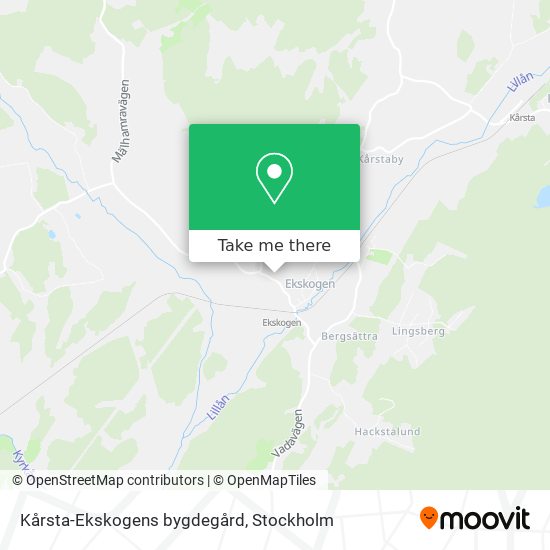 Kårsta-Ekskogens bygdegård map