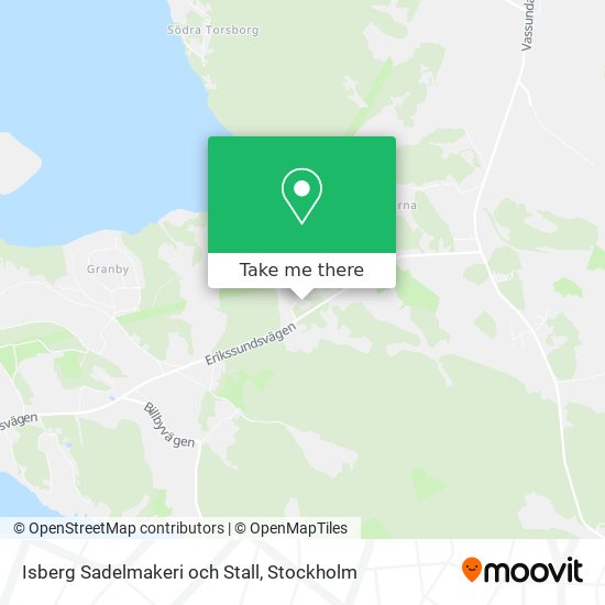 Isberg Sadelmakeri och Stall map