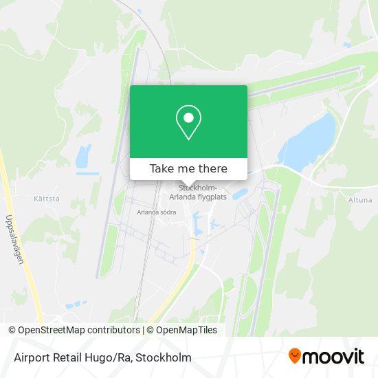 Airport Retail Hugo/Ra map