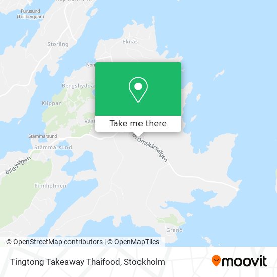 Tingtong Takeaway Thaifood map