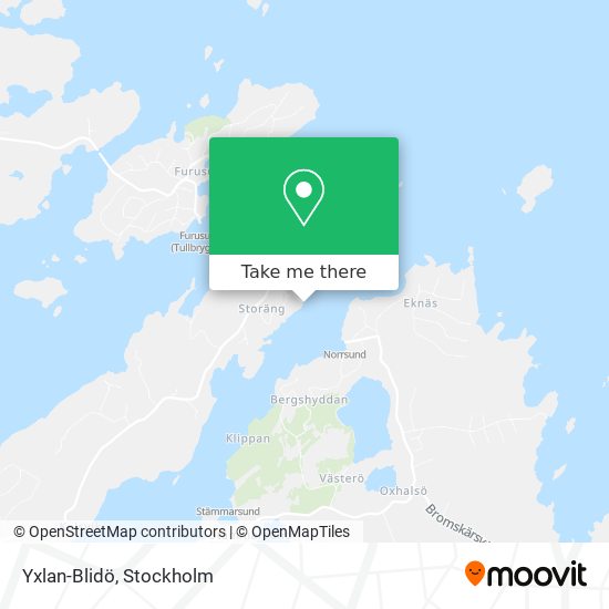 Yxlan-Blidö map