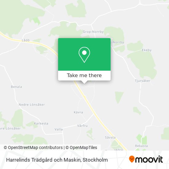 Harrelinds Trädgård och Maskin map