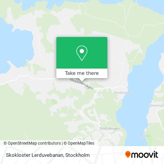 Skokloster Lerduvebanan map