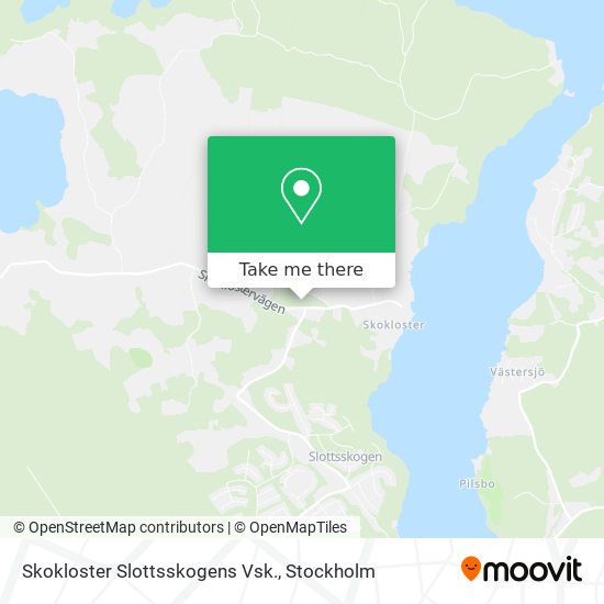 Skokloster Slottsskogens Vsk. map