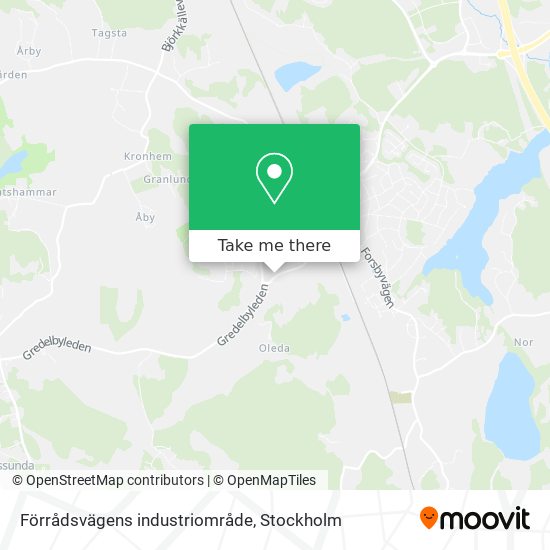 Förrådsvägens industriområde map