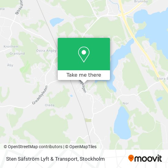 Sten Säfström Lyft & Transport map