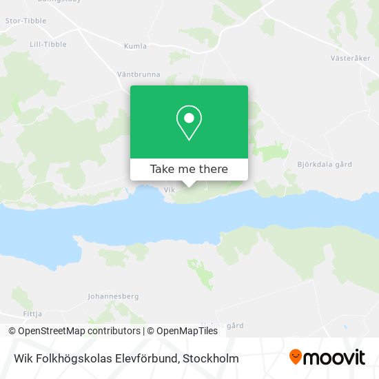 Wik Folkhögskolas Elevförbund map