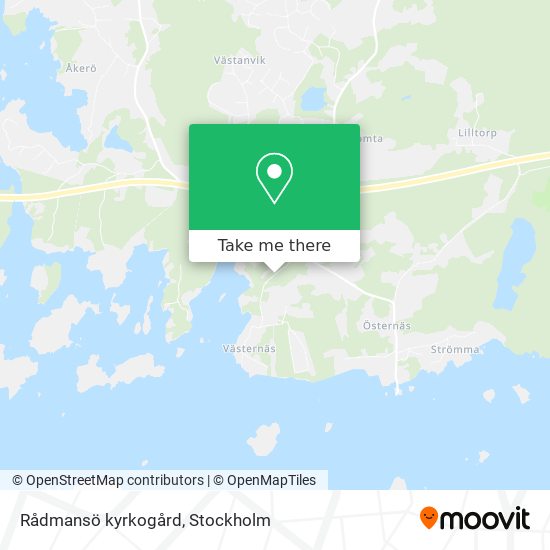 Rådmansö kyrkogård map