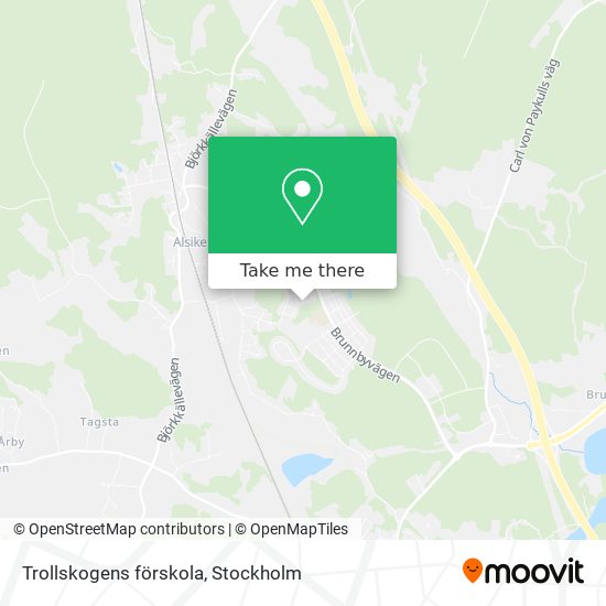 Trollskogens förskola map