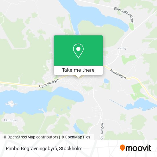 Rimbo Begravningsbyrå map