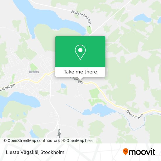 Liesta Vägskäl map