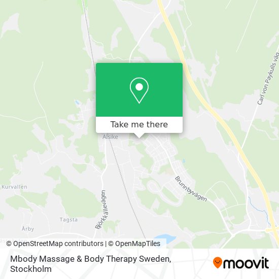 Mbody Massage & Body Therapy Sweden map