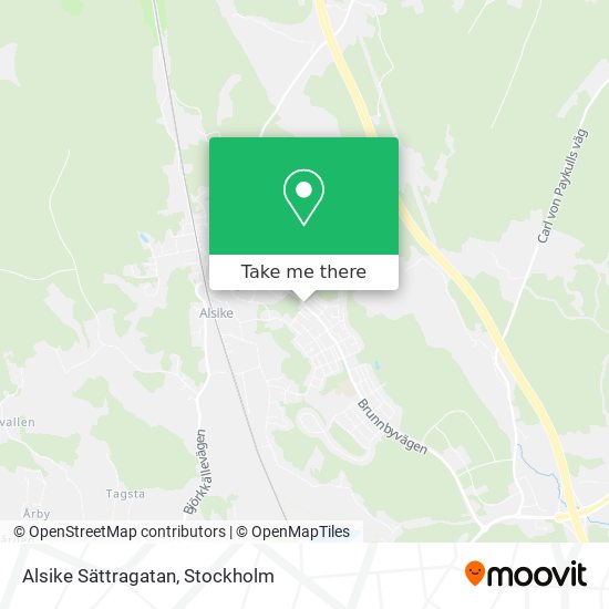 Alsike Sättragatan map