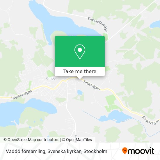 Väddö församling, Svenska kyrkan map