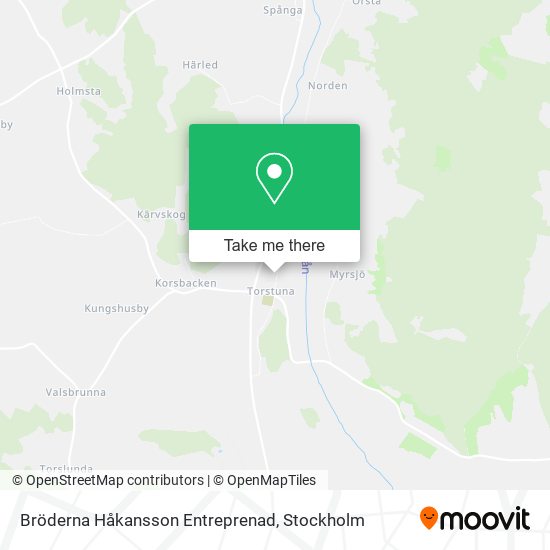 Bröderna Håkansson Entreprenad map