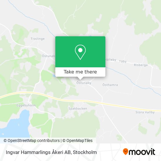 Ingvar Hammarlings Åkeri AB map