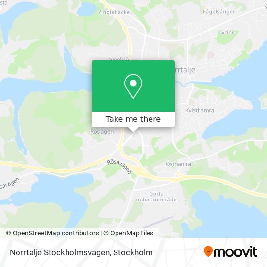 Norrtälje Stockholmsvägen map