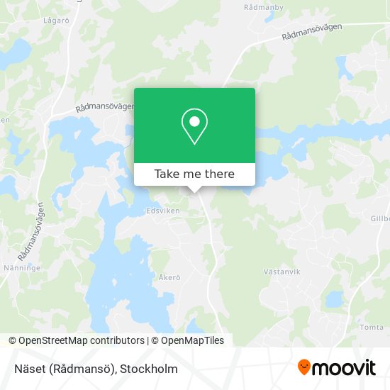 Näset (Rådmansö) map