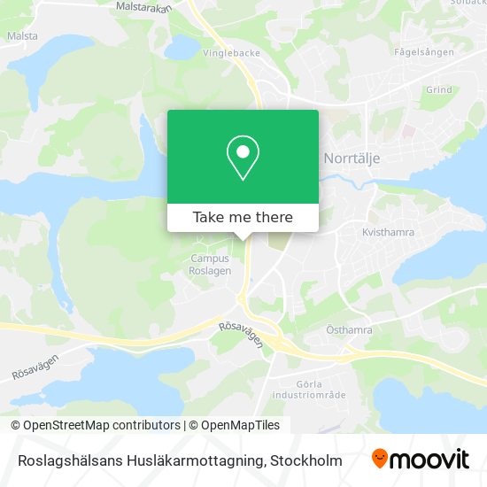 Roslagshälsans Husläkarmottagning map