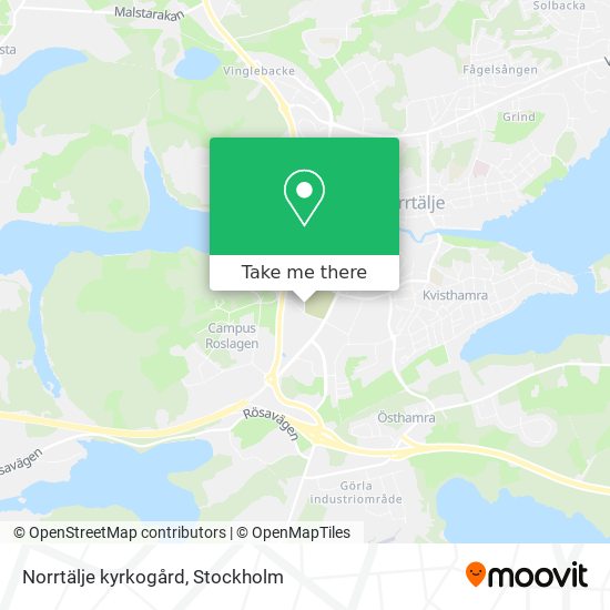 Norrtälje kyrkogård map