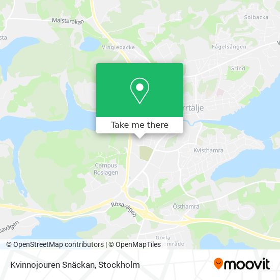 Kvinnojouren Snäckan map